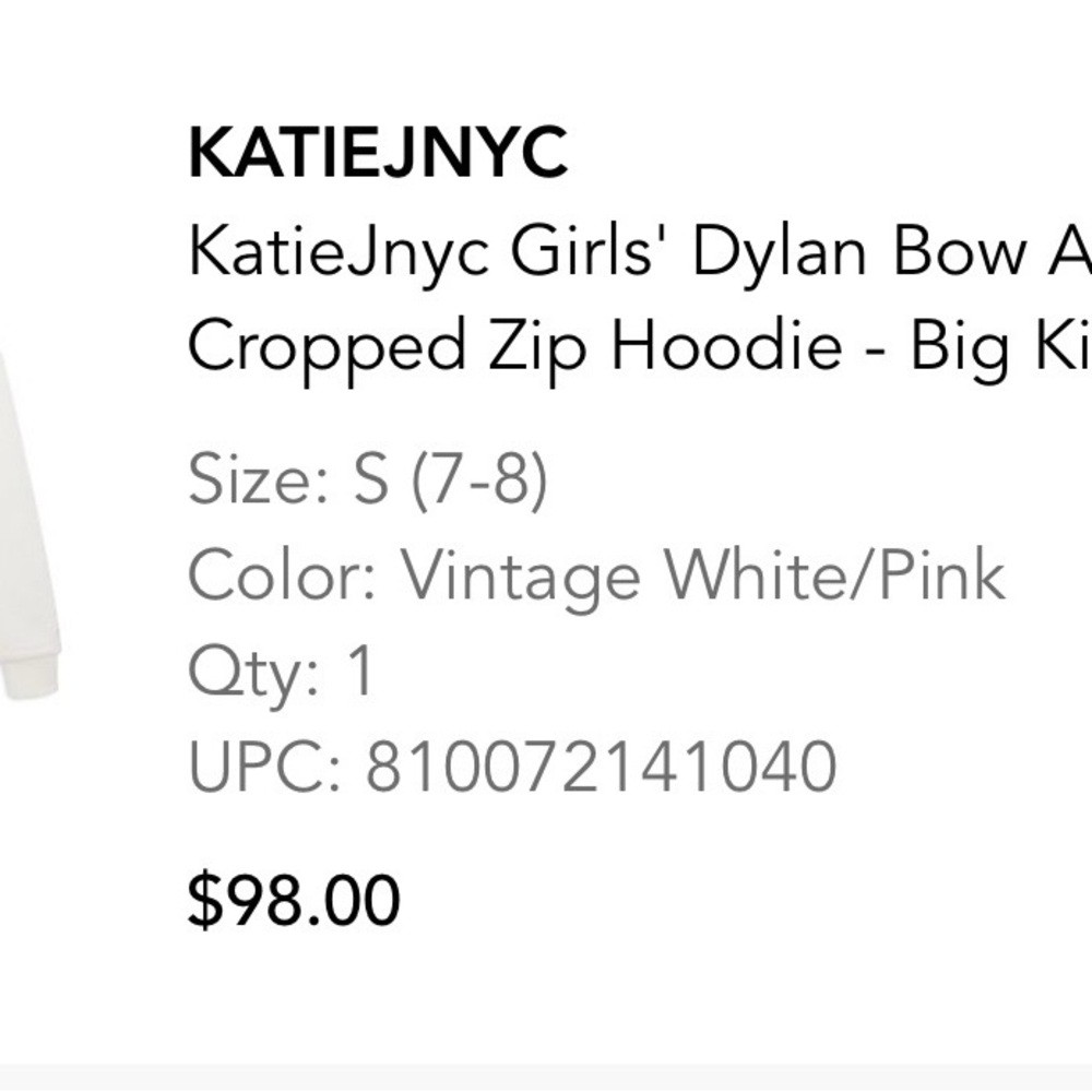 Katie J NYC White and Pink Jogger Set. Like new - Picture 10 of 10